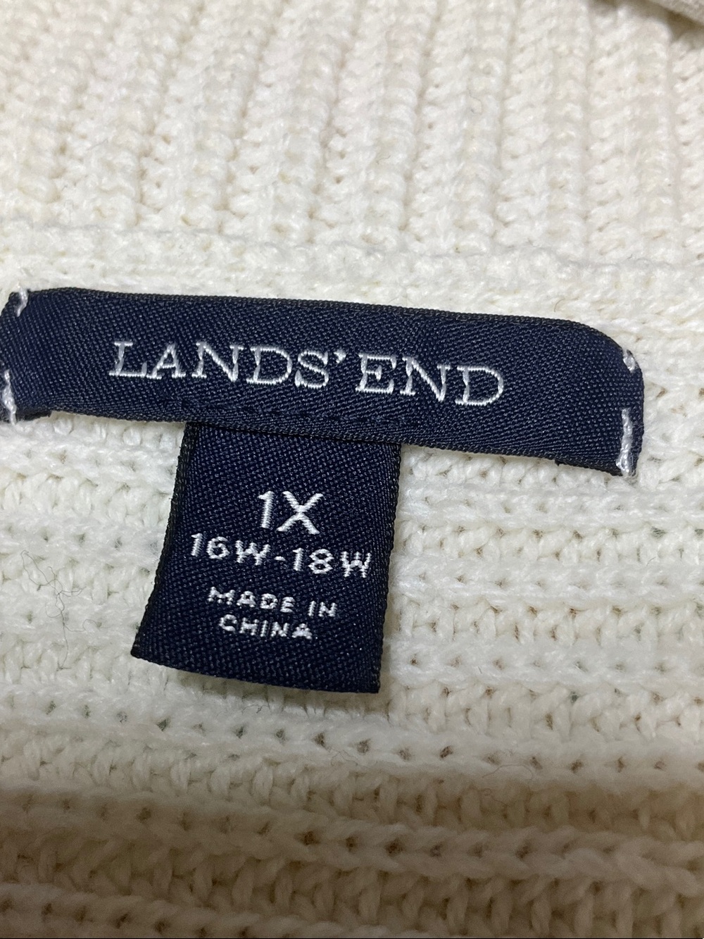 🔥 Lands' End Cardigan Vest - Picture 3 of 8